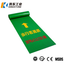 Anti-Slip Green Guiding Rubber Walkway Floor Mat for Japan Market